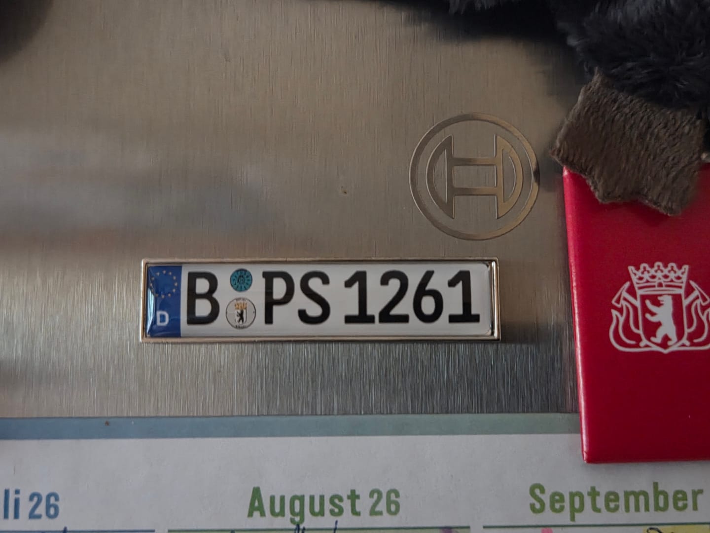 Customer photo review of Kühlschrankmagnet aus Metall - Kennzeichen Deutschland - individuell personalisierbar