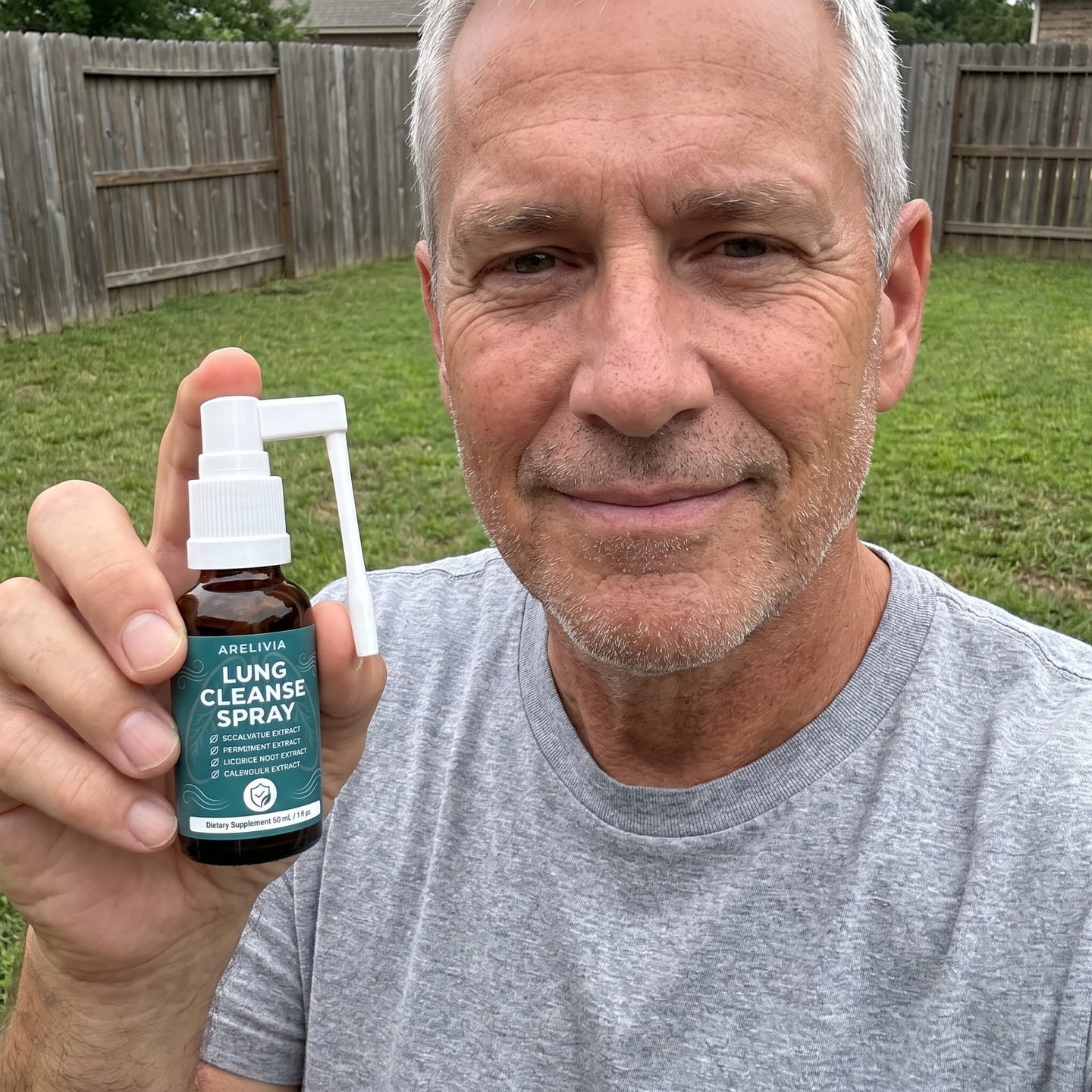 Customer photo review of Arelivia™ Lung Cleansing Spray