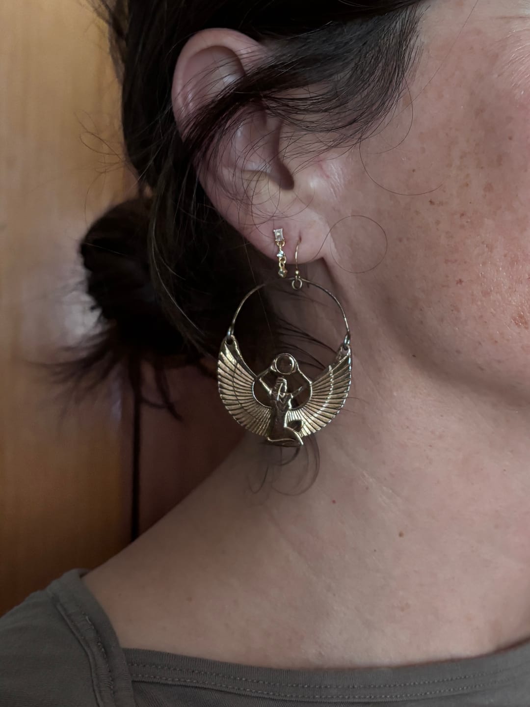 Customer photo review of Isis Earrings