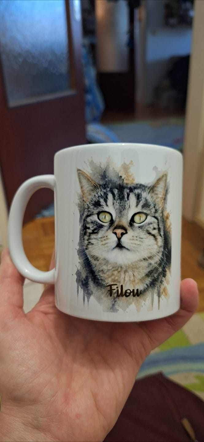 Customer photo review of Personalisierte Tasse - Aquarell