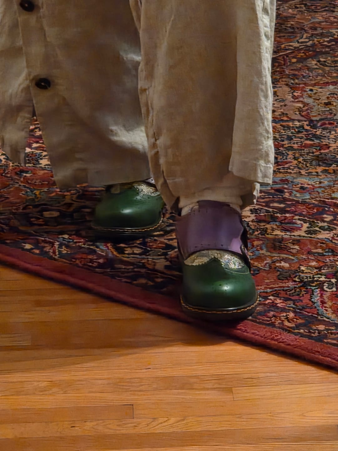Customer photo review of Colorblock Mary Jane Oxford Flat Shoes