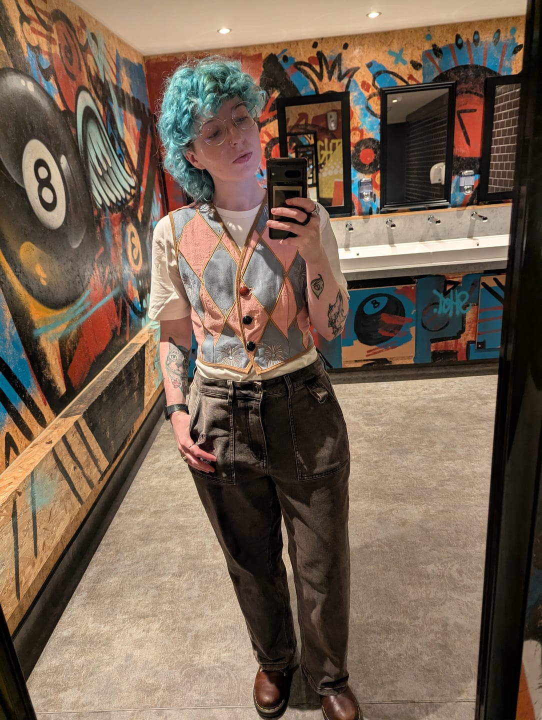 Customer photo review of Cropped Castle Vest Preorder