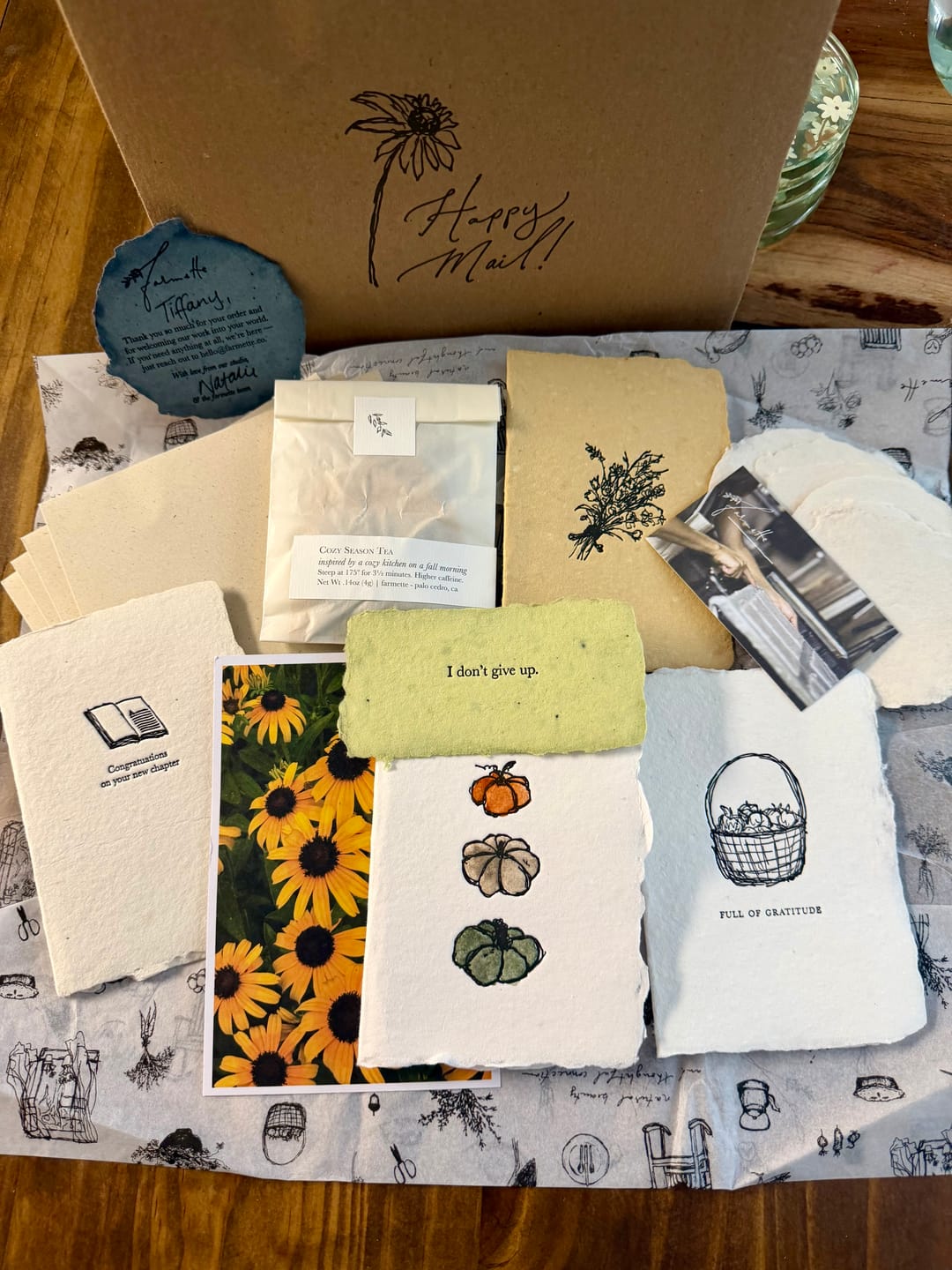 Customer photo review of Monthly Artisan Card Subscription
