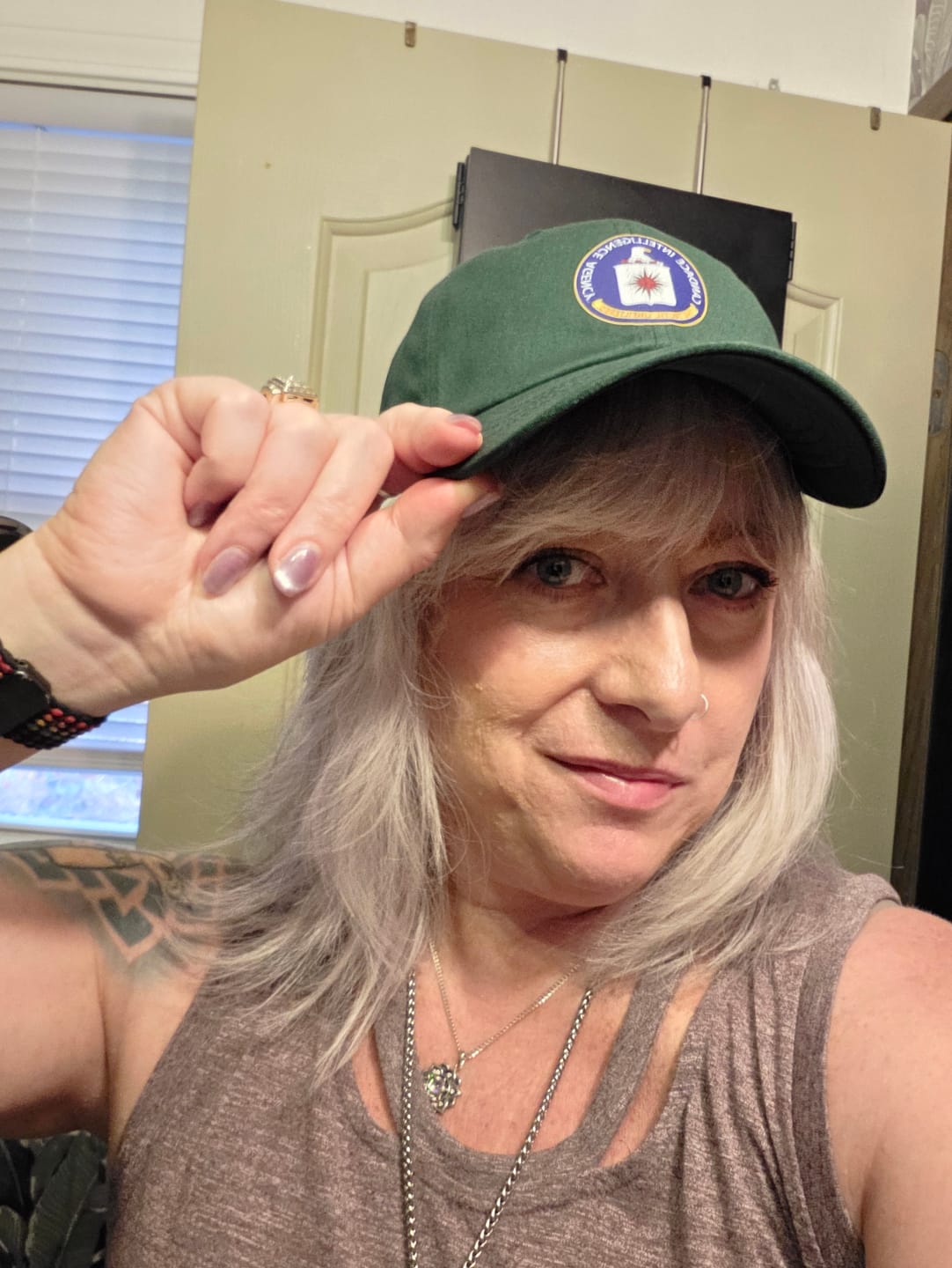 Customer photo review of Candace Intelligence Agency Hat
