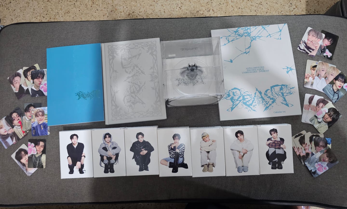 Customer photo review of ALPHA DRIVE ONE - UNBREAKABLE : BOY BEAST 2ND MINI ALBUM CALENDAR VER