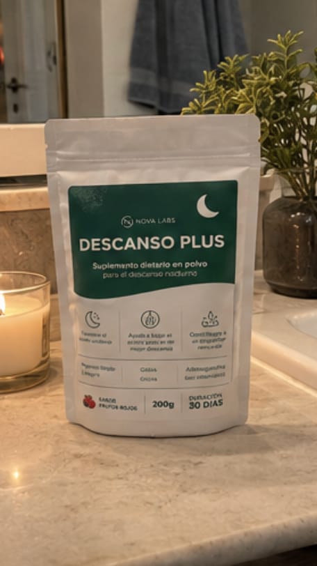 Customer photo review of DESCANSO PLUS — Suplemento natural para dormir toda la noche sin interrupciones.