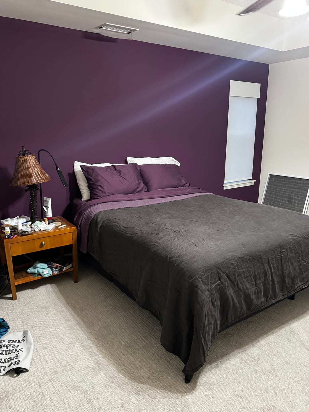Customer photo review of Luxury Plum Bed Sheets Set 100% Egyptian Cotton