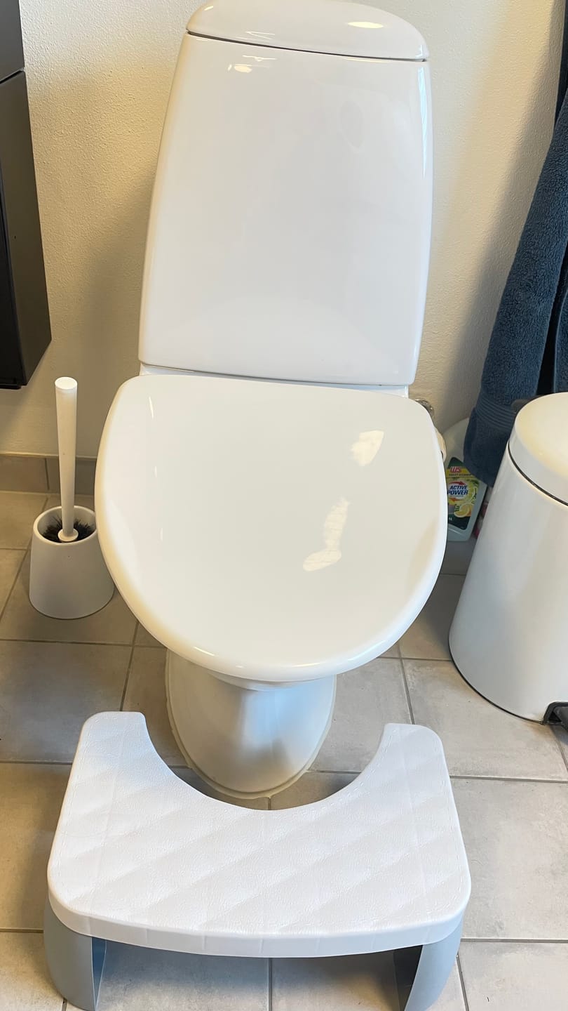 Customer photo review of Toilet skammel – For bedre siddestilling