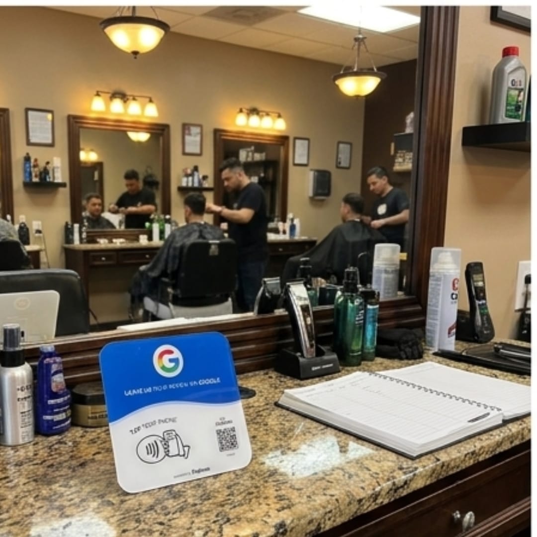 Customer photo review of Feelovo™ Placa Reseñas de Google