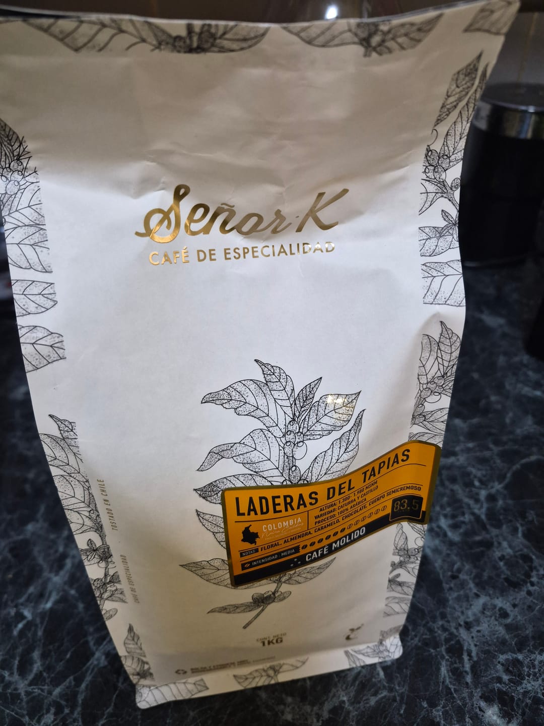 Customer photo review of Colombia | Laderas del Tapias Bolsa 1 KG | MOLIDO