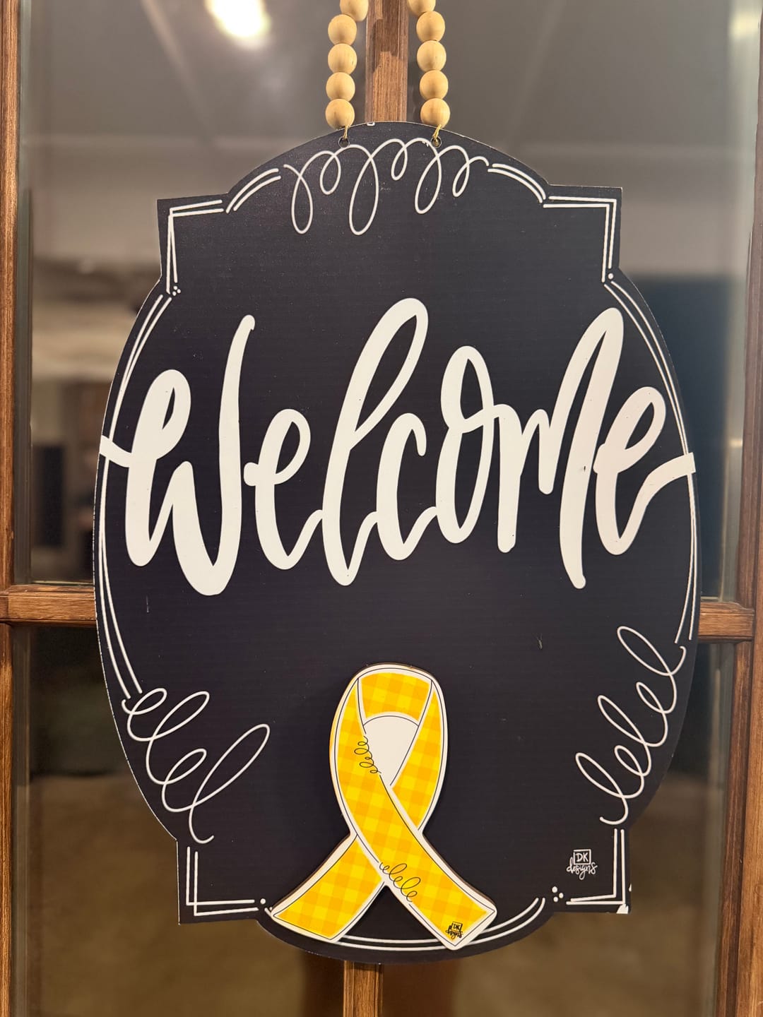 Customer photo review of Gold Awareness Ribbon Mini