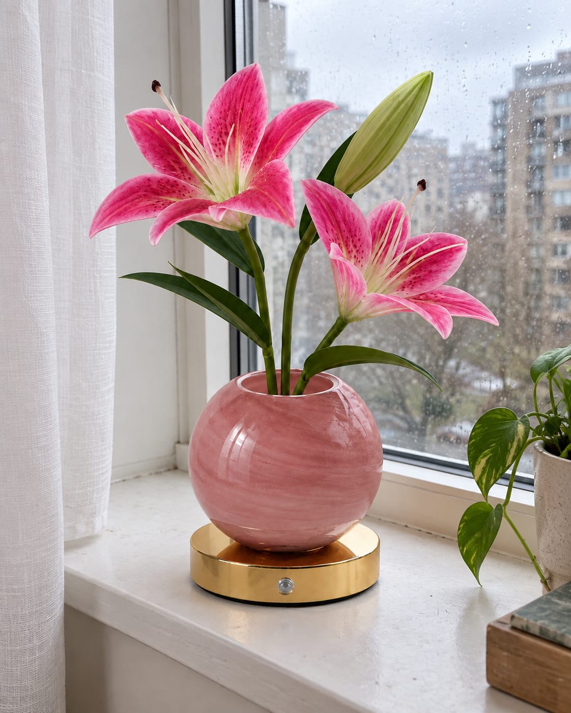 Customer photo review of Lily Bloom Lamp