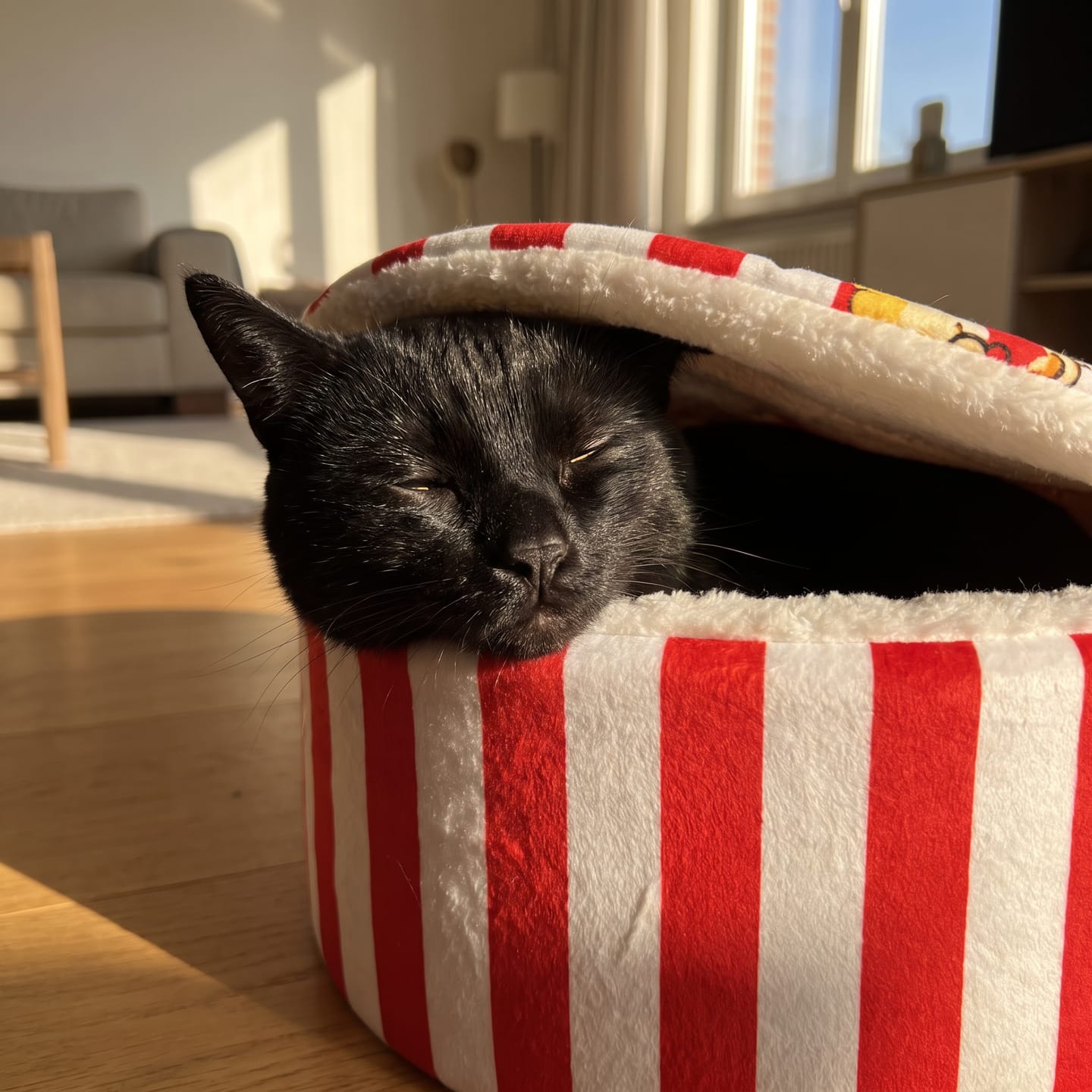 Customer photo review of Cama PopCorn para tu gato