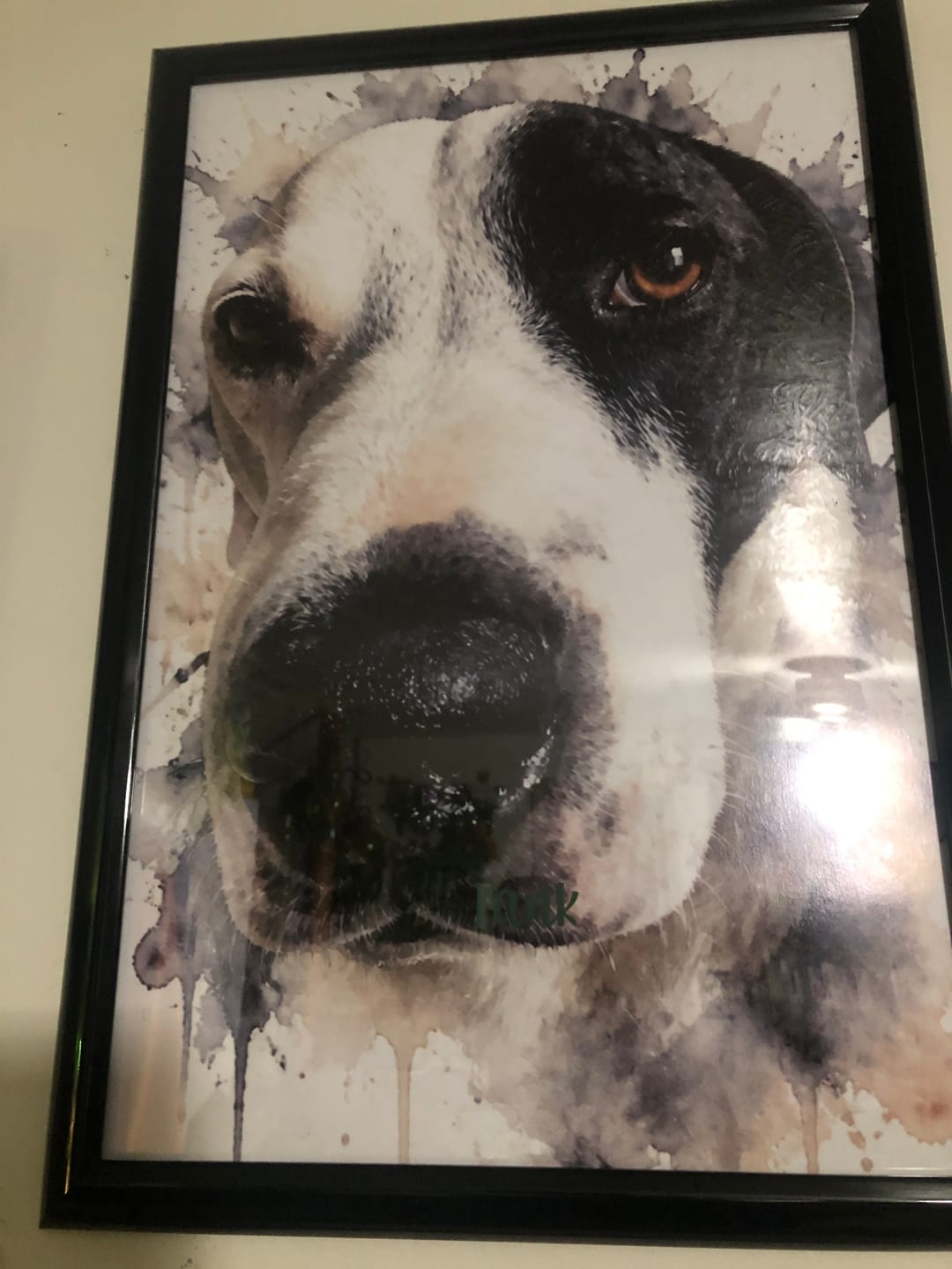 Customer photo review of Charcoal - Personalized Poster