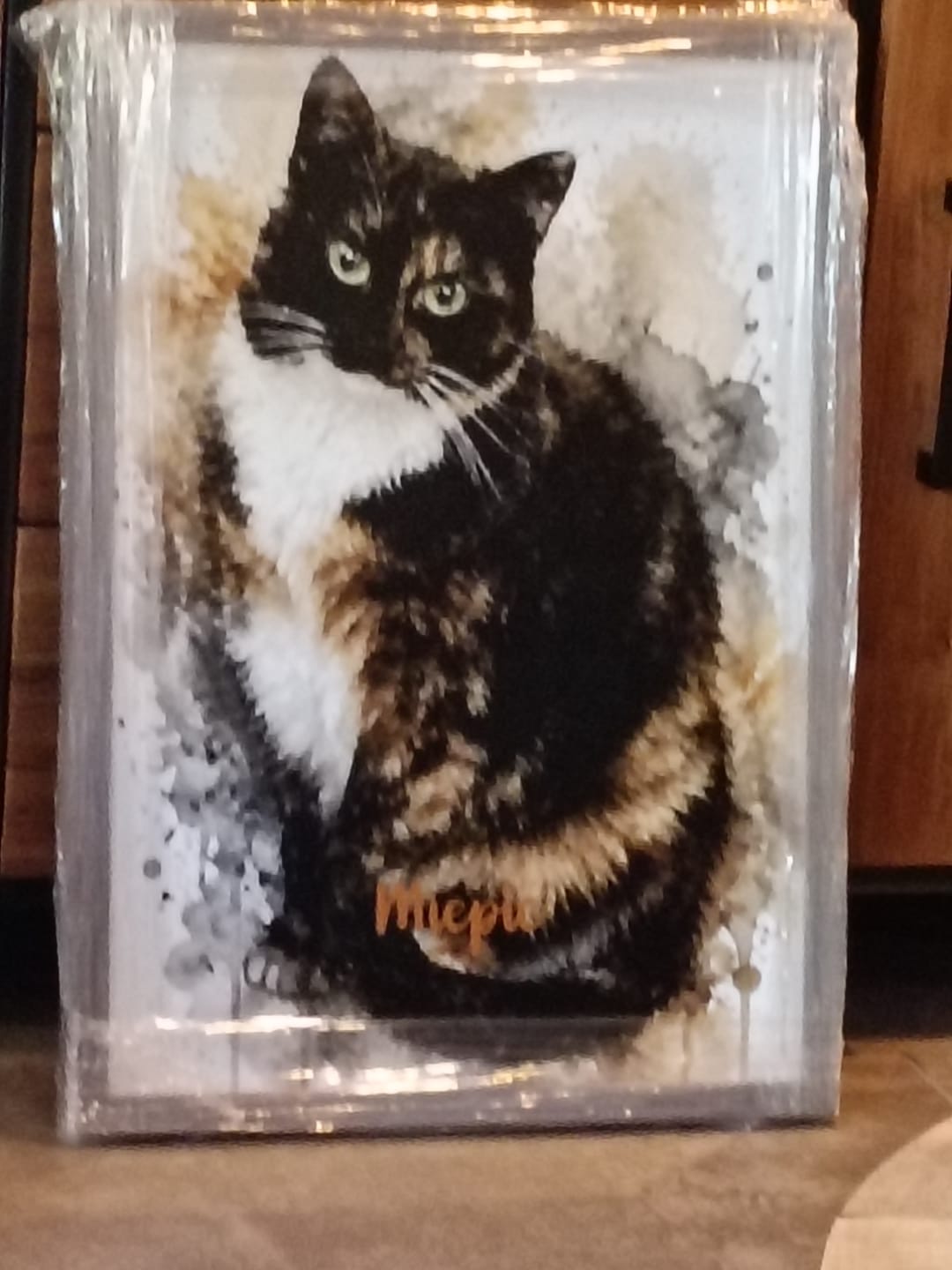 Customer photo review of Realistisch Aquarelportret - Gepersonaliseerde Poster