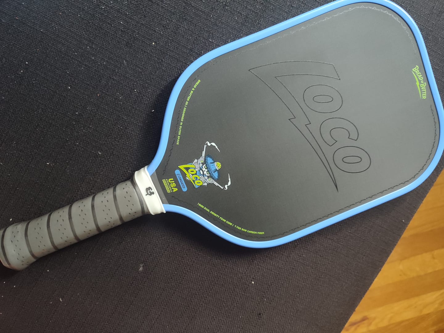 Customer photo review of The Loco 16mm Pickleball Paddle Elongated (Paddle only)