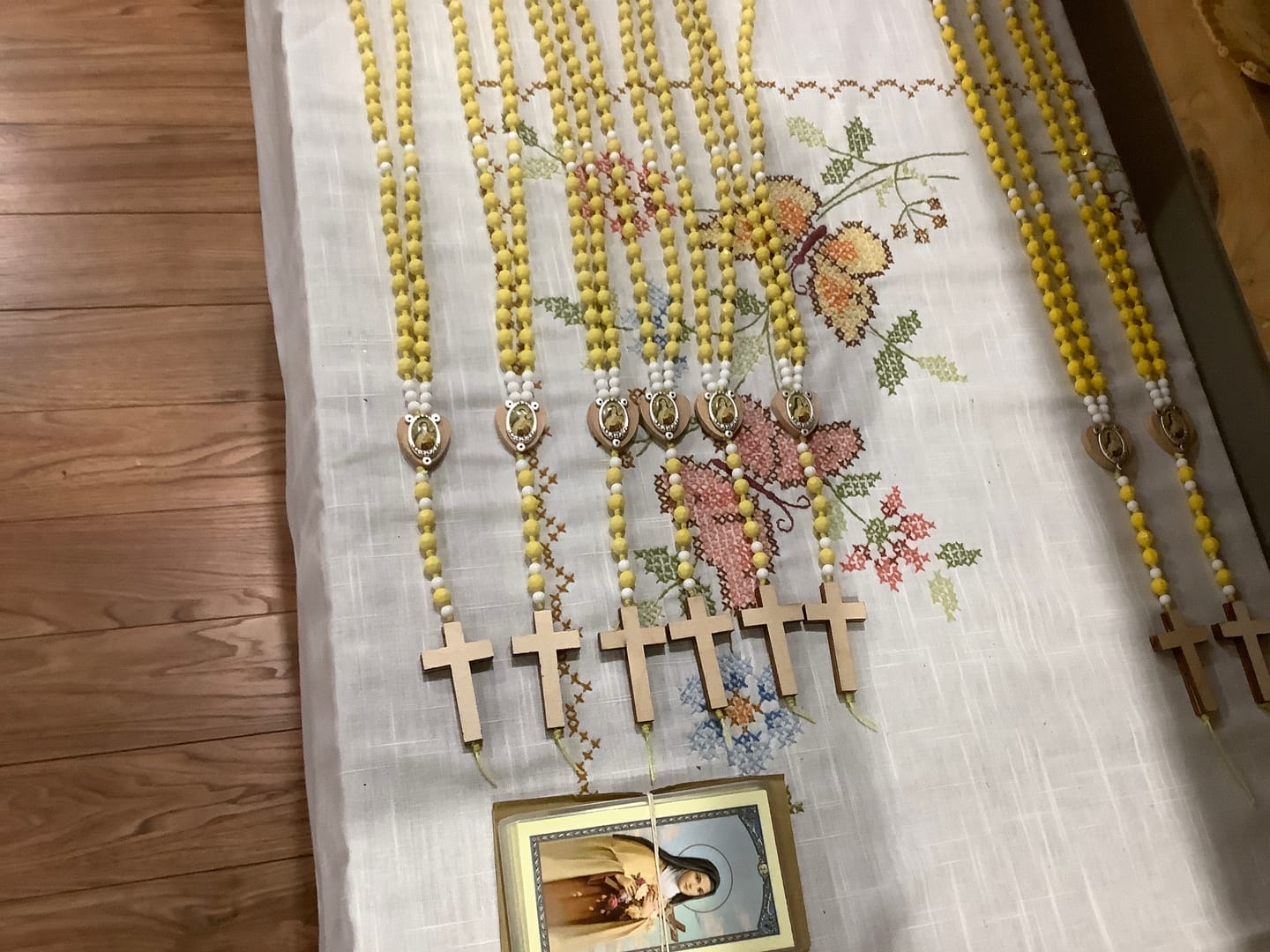 Customer photo review of Unfinished Wood Tall Cross Shape - Christian - Craft - up to 46" DIY
