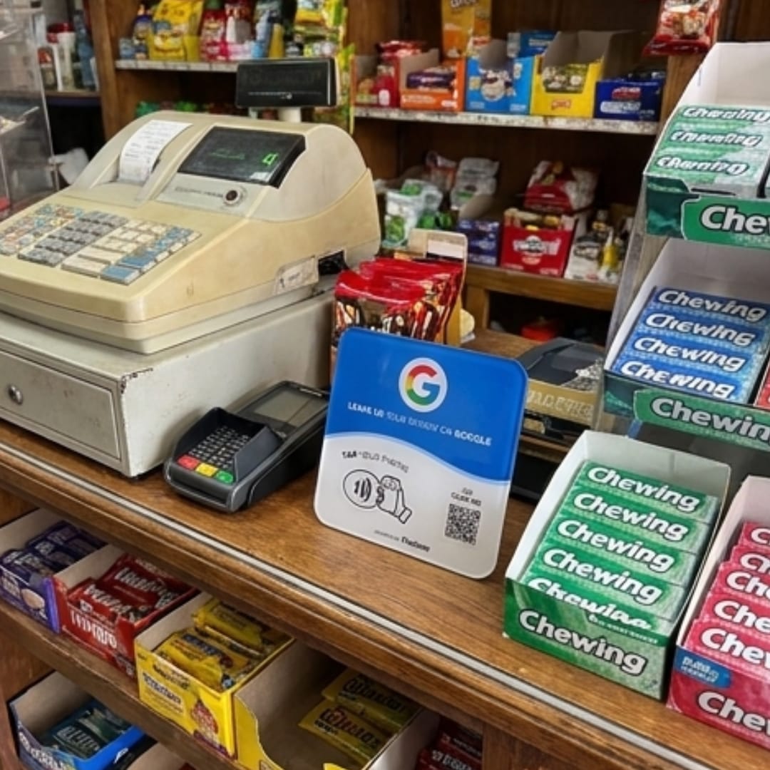 Customer photo review of Feelovo™ Placa Reseñas de Google