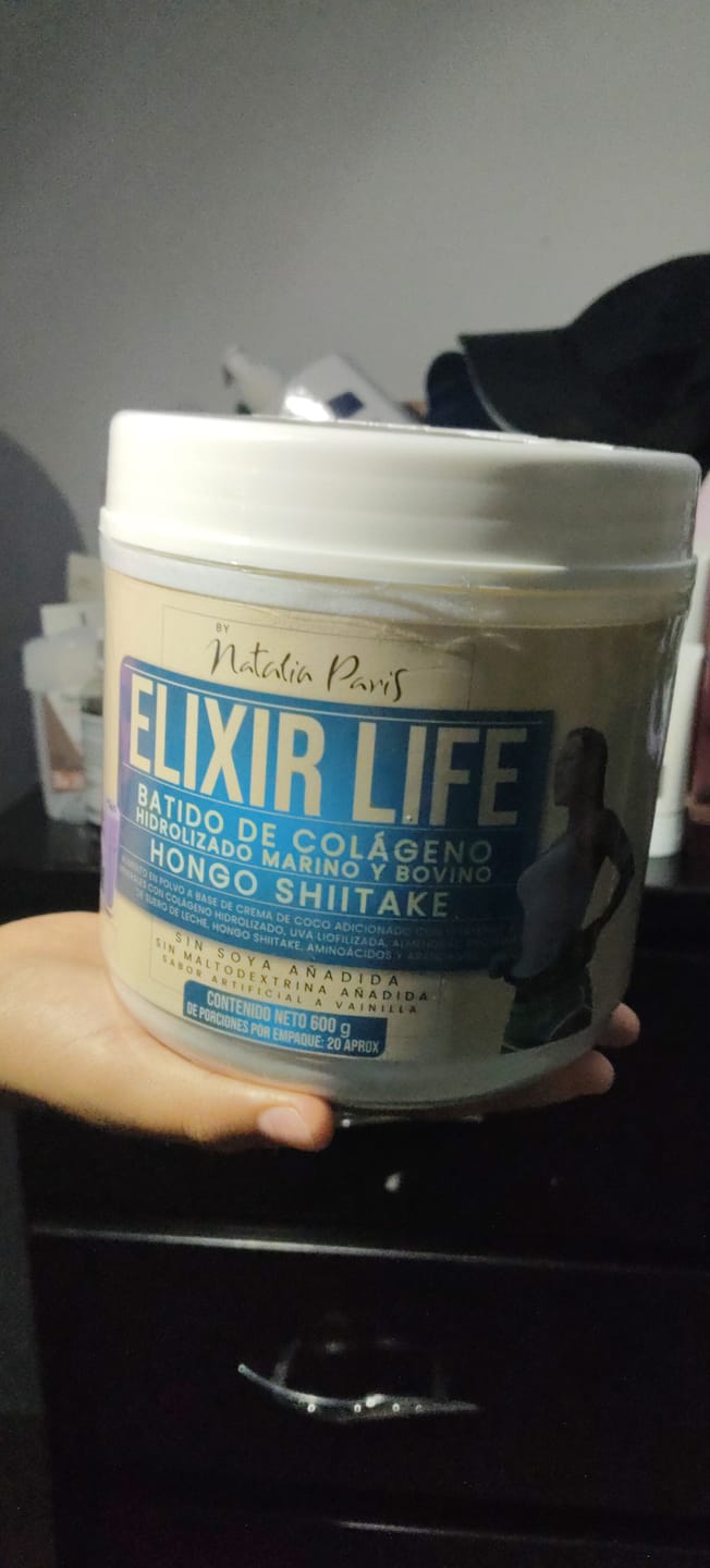 Customer photo review of Batido Elixir Life con Colágeno Marino y Bovino by Natalia Paris x 600 g
