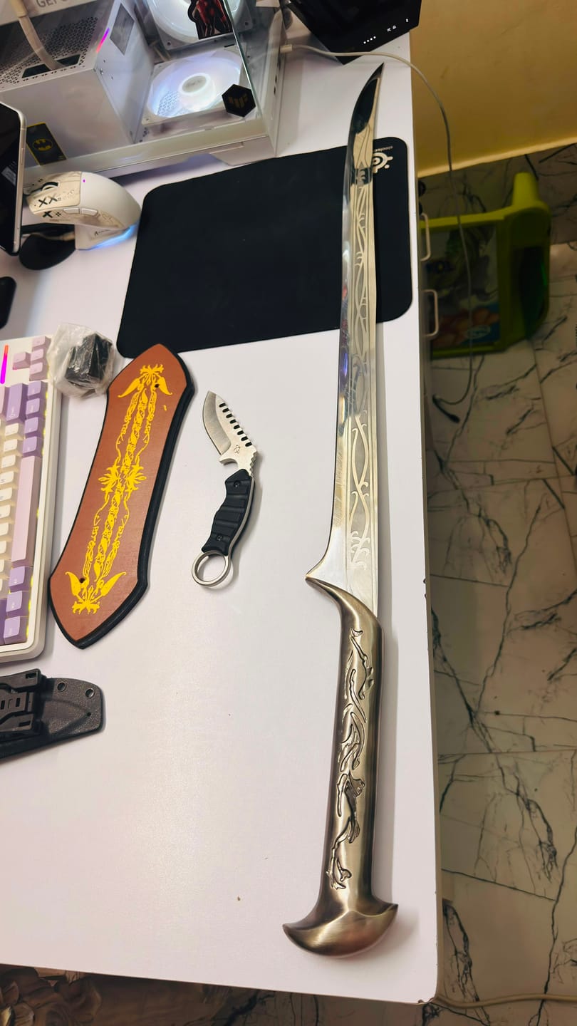 Customer photo review of Thrunduil Sword ( Including wall mount)