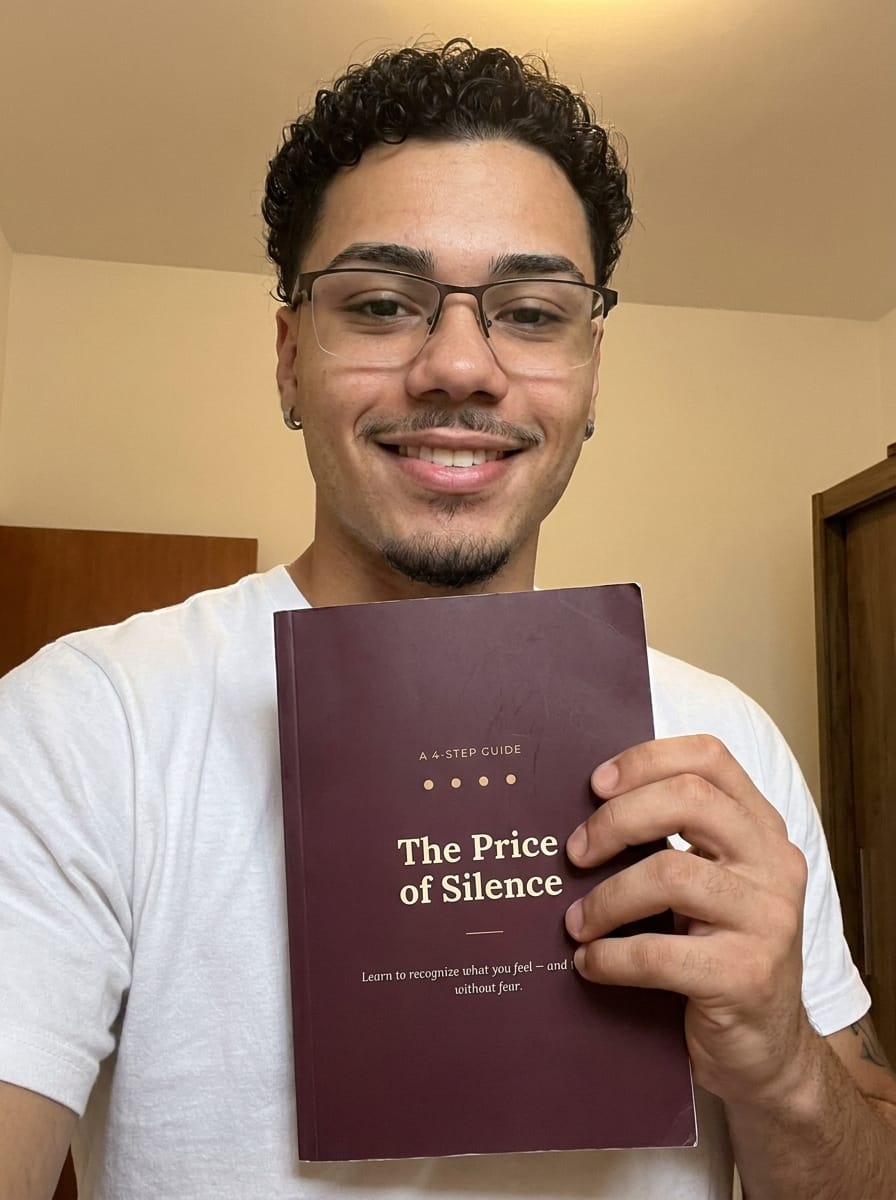 Customer photo review of The Price of Silence A 4-Step Guide for Men
