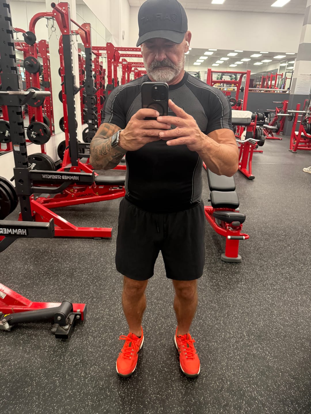 Customer photo review of Crusader Cross Compression Tee
