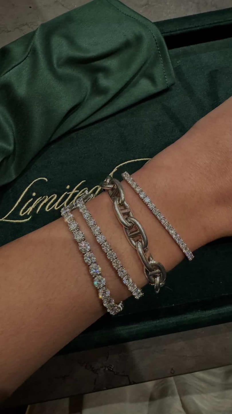 Customer photo review of 3mm Lab-Grown Diamond Tennis Bracelet