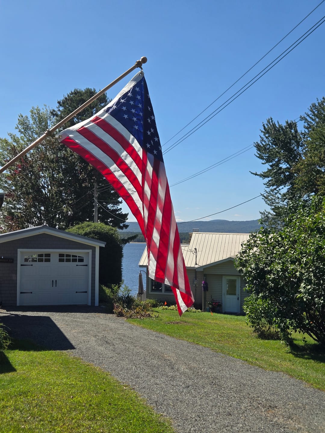 Customer photo review of 3' x 5' American Flag Set
