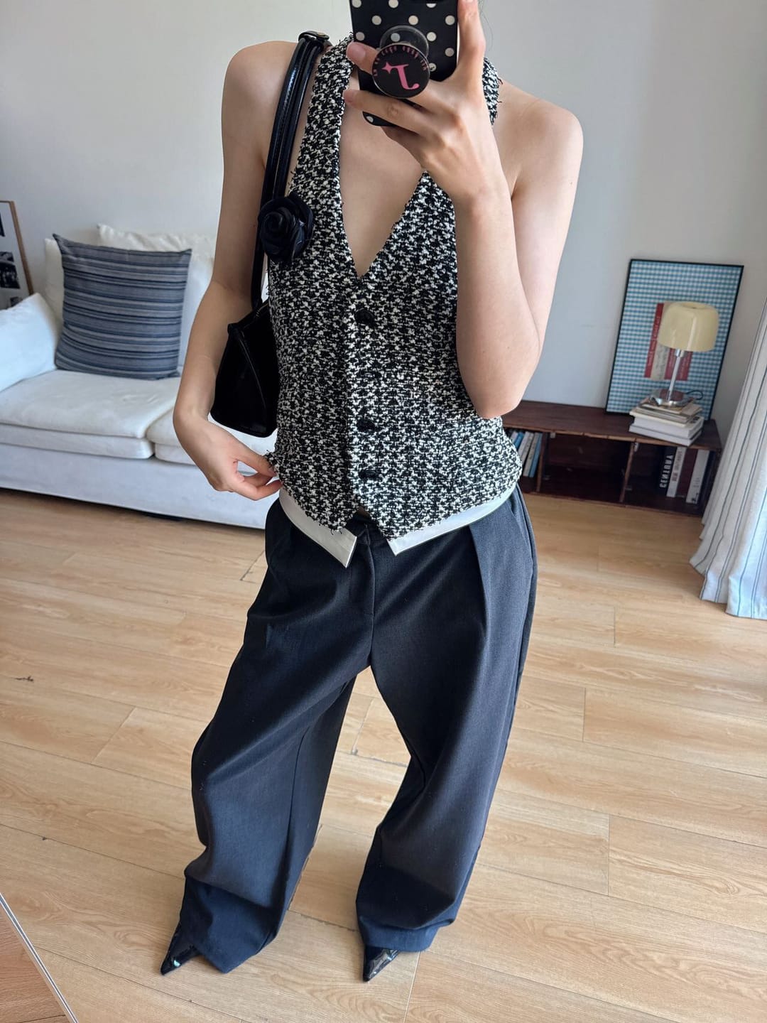 Customer photo review of 0122stepll Low-Waist Tailored Pants
