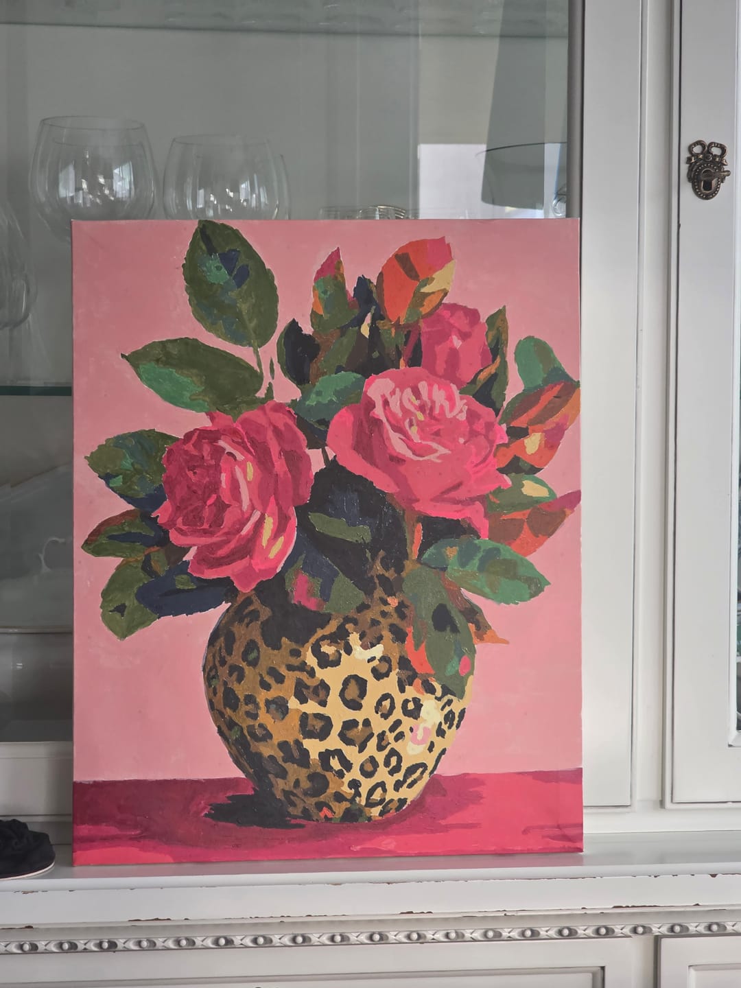 Customer photo review of Wild Roses | Paint by Number