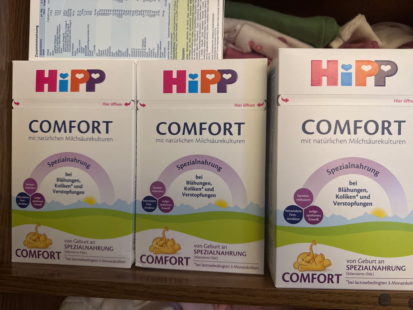 Customer photo review of HiPP German ALL Stages Comfort Formula 600g