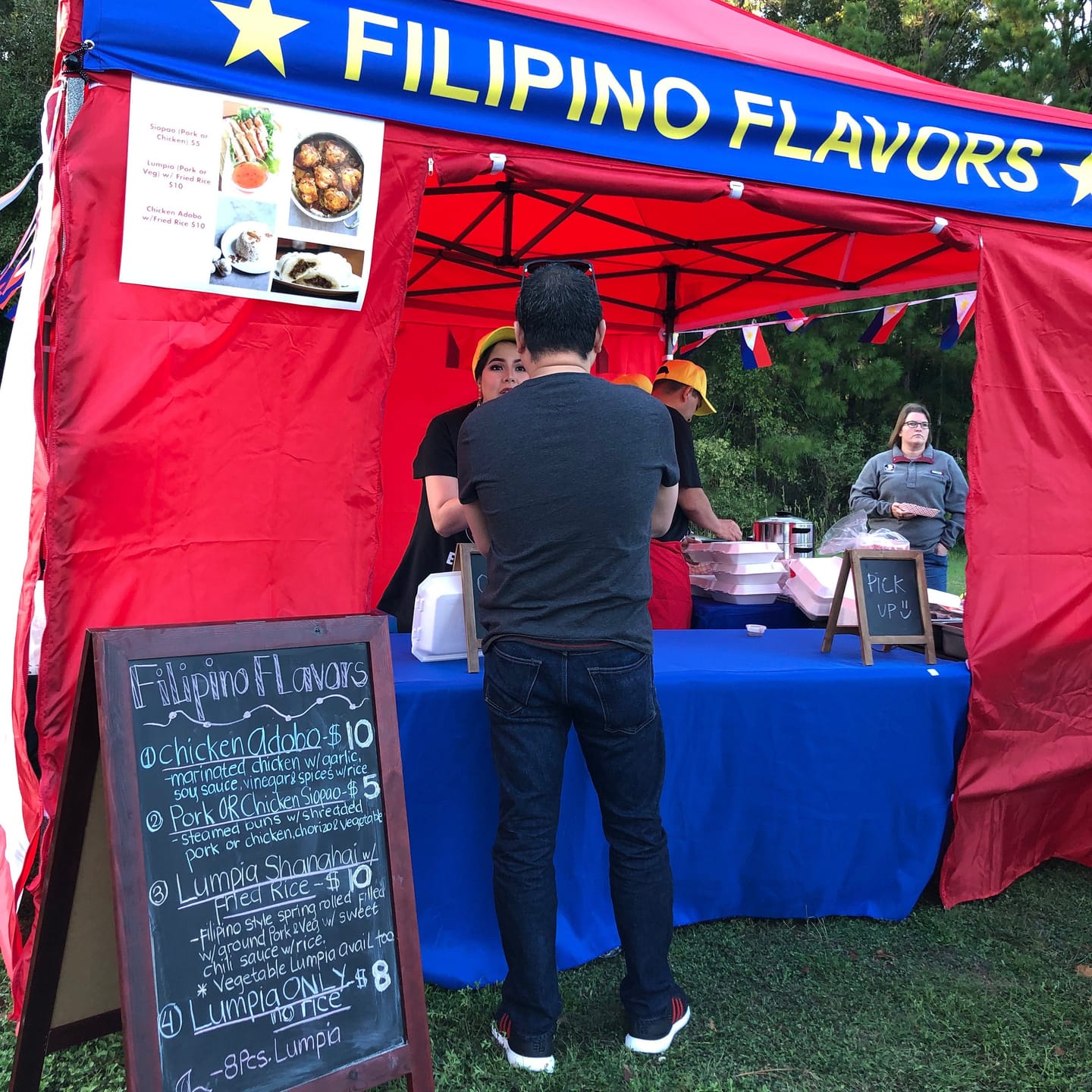 Customer photo review of Custom canopy valance banner for 10x 10 canopy