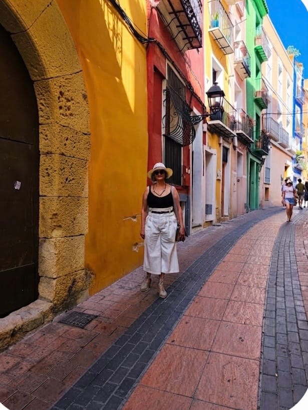 Customer photo review of Pantalón Palazzo Capri Blanco
