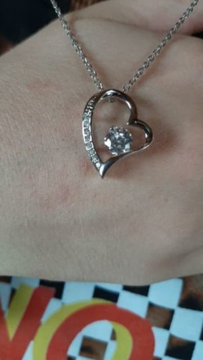 Customer photo review of Gift for Daughter from Dad - A Beautiful Father-Daughter Necklace - gifts daughter