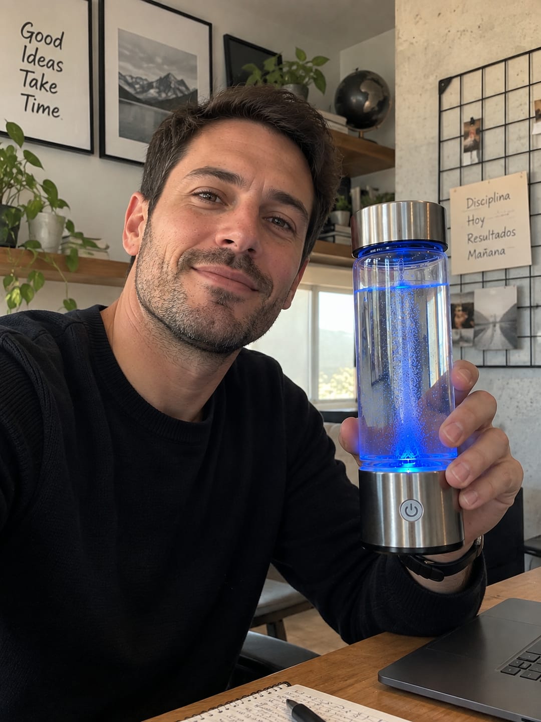 Customer photo review of Botella de Agua de Hidrógeno