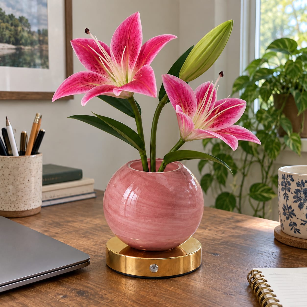 Customer photo review of Lily Bloom Lamp