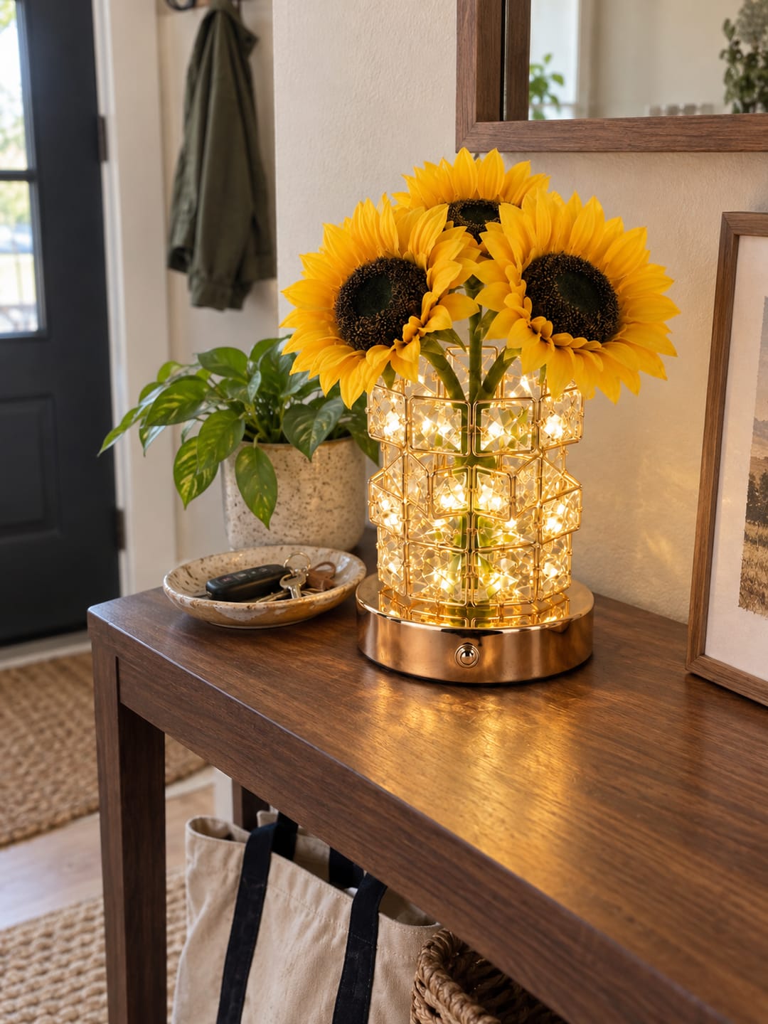 Customer photo review of Sunflower Bloom Lamp