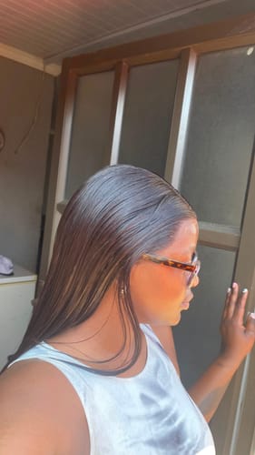 Customer photo review of Vietnamese Super Double Drawn Bone Straight Natural Black Wigs