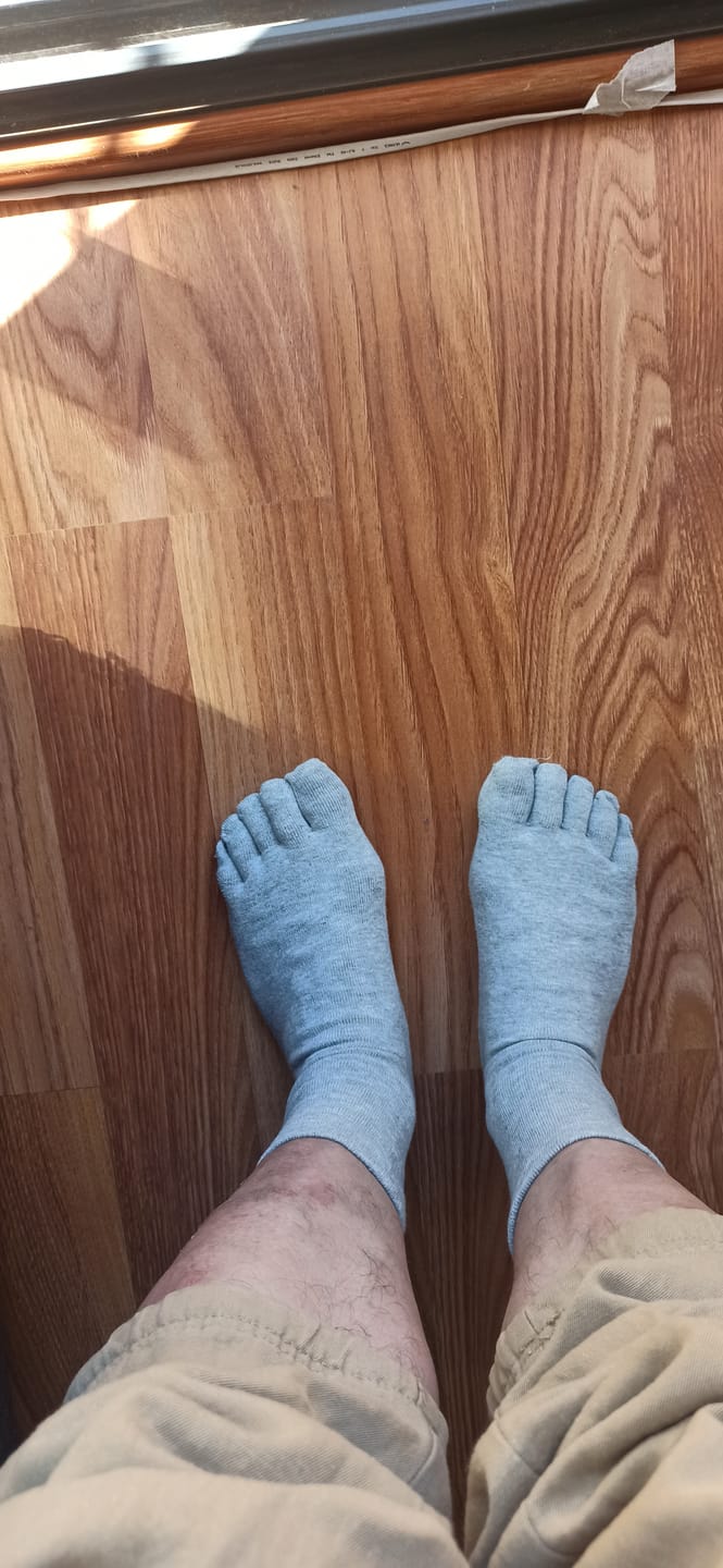 Customer photo review of Calcetines 5 dedos- Media Caña