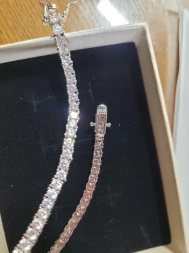 Customer photo review of Bracelet tennis (argent)