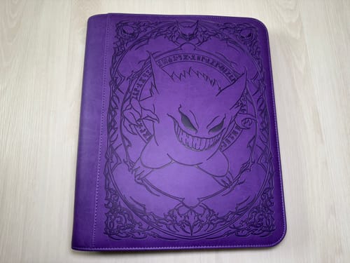 Customer photo review of Purple Evil - Toploader Trading Card Binder
