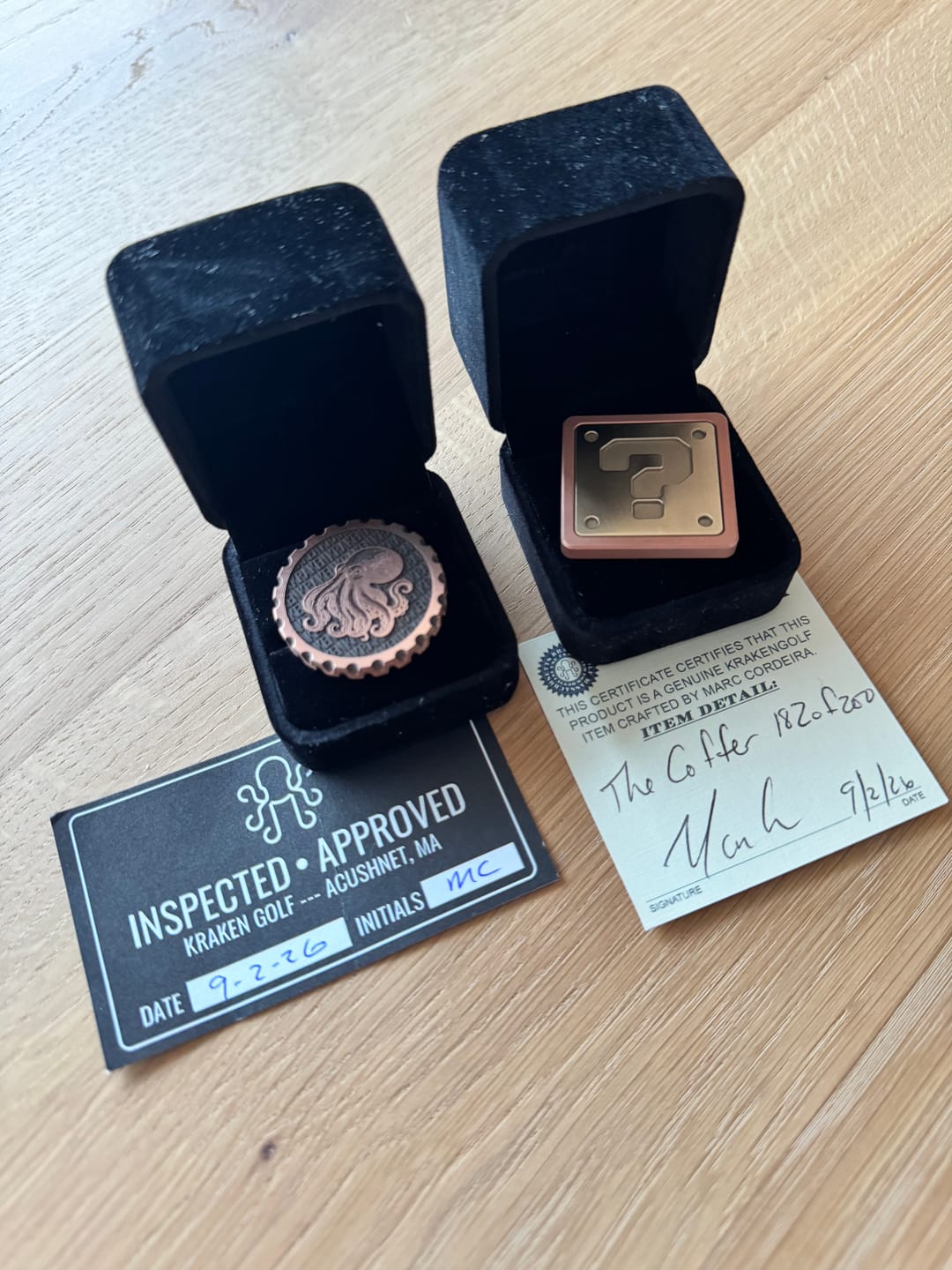 Customer photo review of The Octopus Coin — Copper