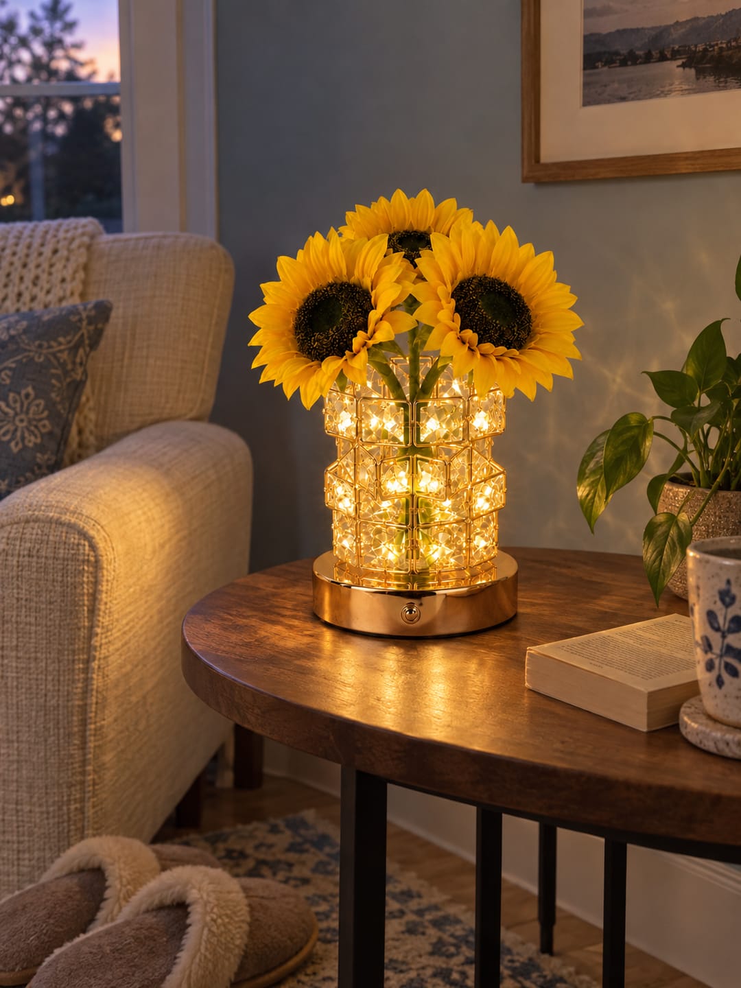 Customer photo review of Sunflower Bloom Lamp