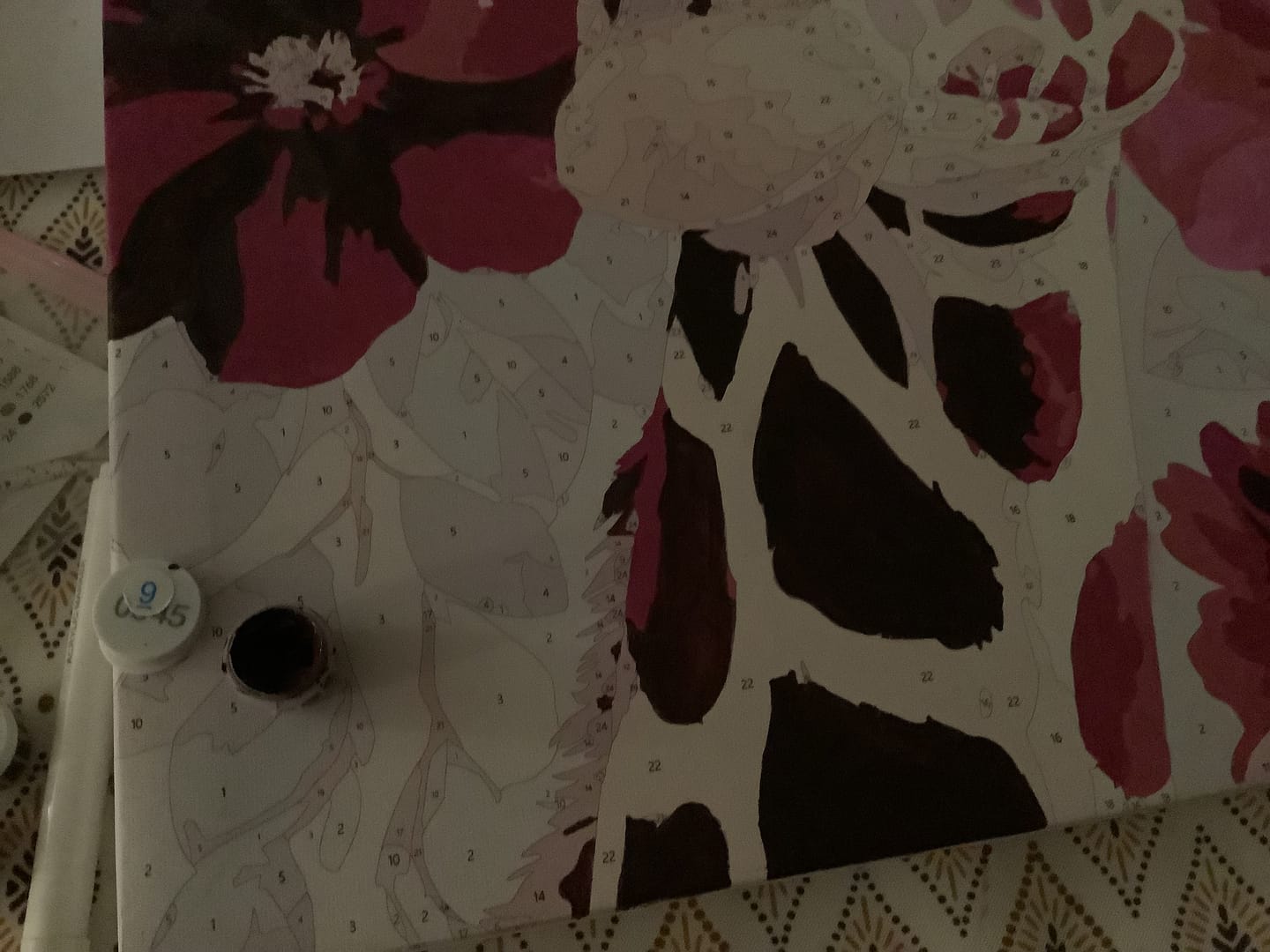 Customer photo review of Purple Giraffe | Paint by Number