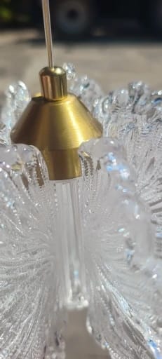 Customer photo review of Nordic French Cream-Style Long Line LED Pendant Light - Acrylic Flower Chandelier Lamp for Bedroom Bedside, Dining Room & Living Room