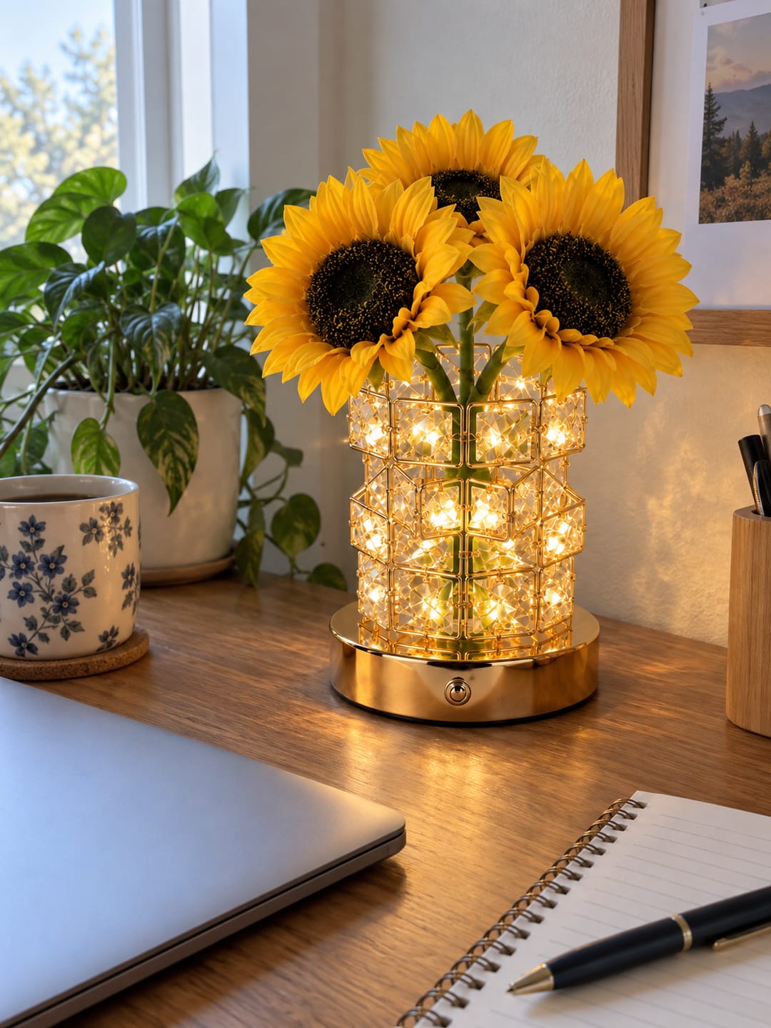Customer photo review of Sunflower Bloom Lamp