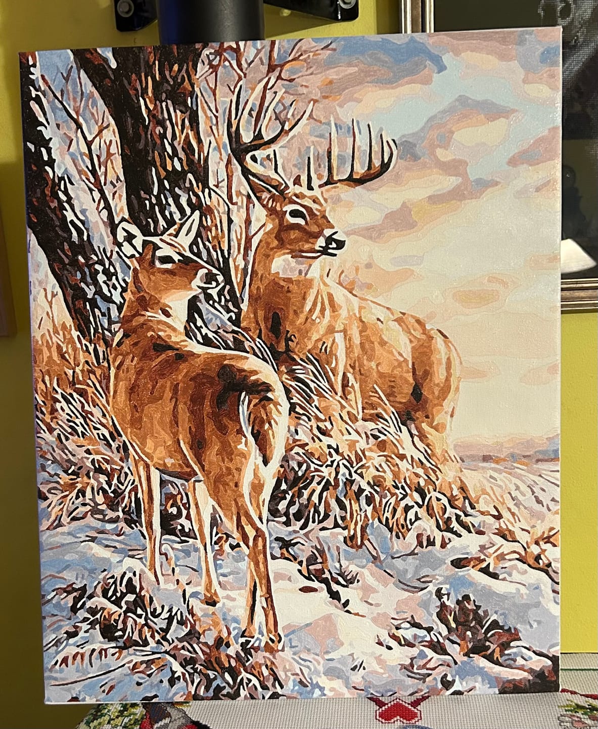 Customer photo review of Cerfs en Hiver