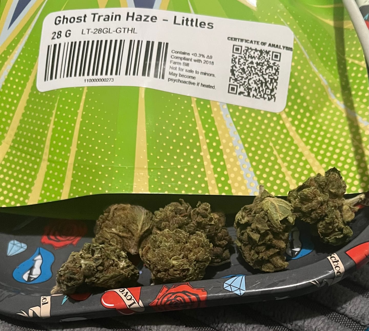 Customer photo review of LITTLES BRAND - Ghost Train Haze - 28 Grams Littles - Sativa
