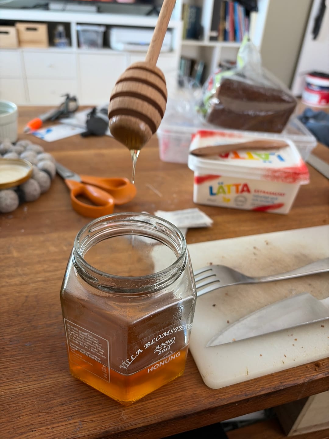 Customer photo review of Flytande honung 2 kg (4×500 g) – Svensk RAW honung