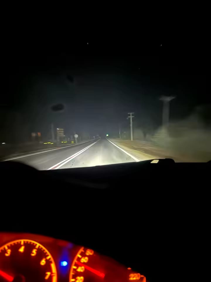 Customer photo review of Super Beam H4 Mini Projector Lens Bulb (Bikes & Cars)